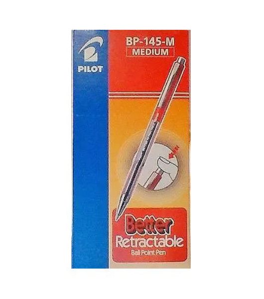 Picture of PILOT FINE RED BP-145 RETRACTABLE PEN BOX 12