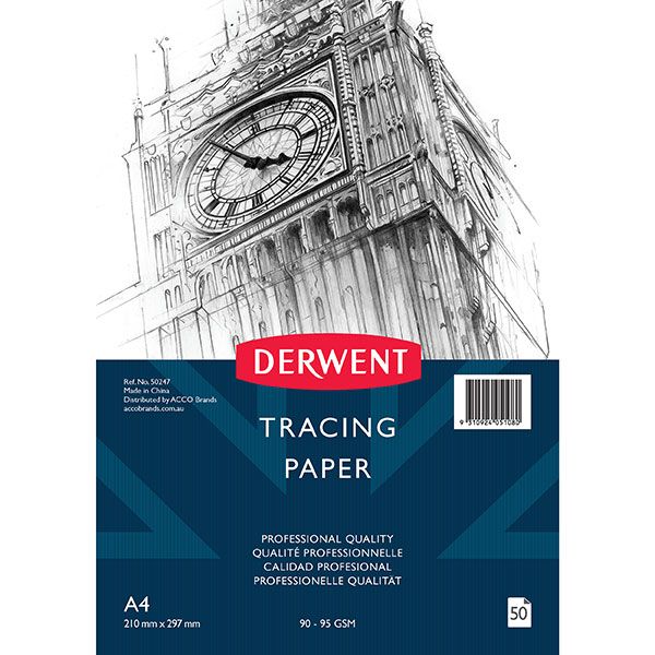 Picture of DERWENT A4 TRACING PAPER PAD