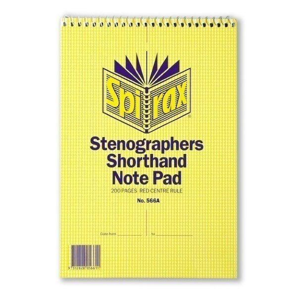 Picture of SPIRAX 566A NOTEBOOK STENOGRAPHERS