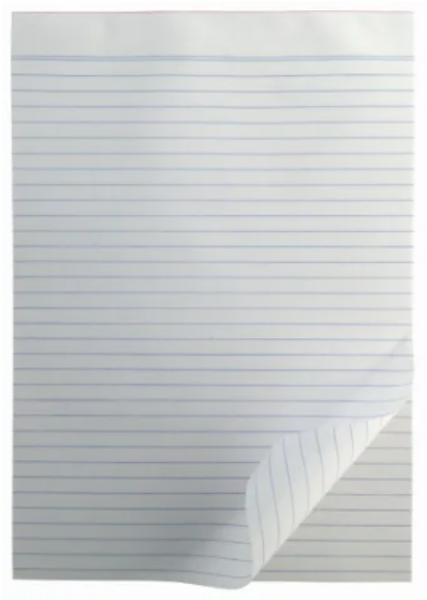 Picture of A5 100 SHEET BANK OFFICE PAD RULED PK 10