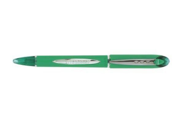 Picture of UNI JETSTREAM GREEN MEDIUM ROLLERBALL PEN CAPPED