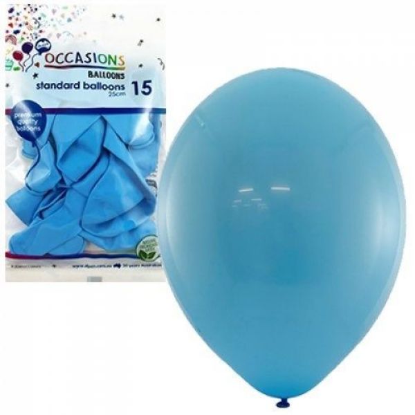 Picture of BALLOONS 25CM LIGHT BLUE PK 15